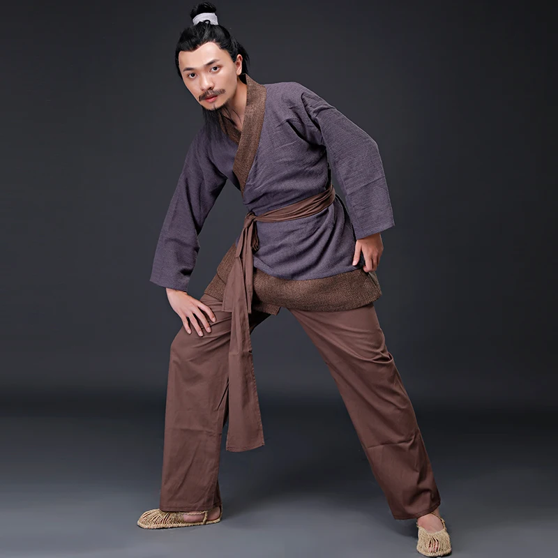 Hanfu/костюм для косплея мужской костюм в китайском стиле древний одежда фермера