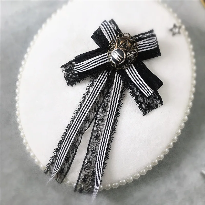 Ботильоны в винтажном стиле Корейская колледж с украшением виде бантика женские