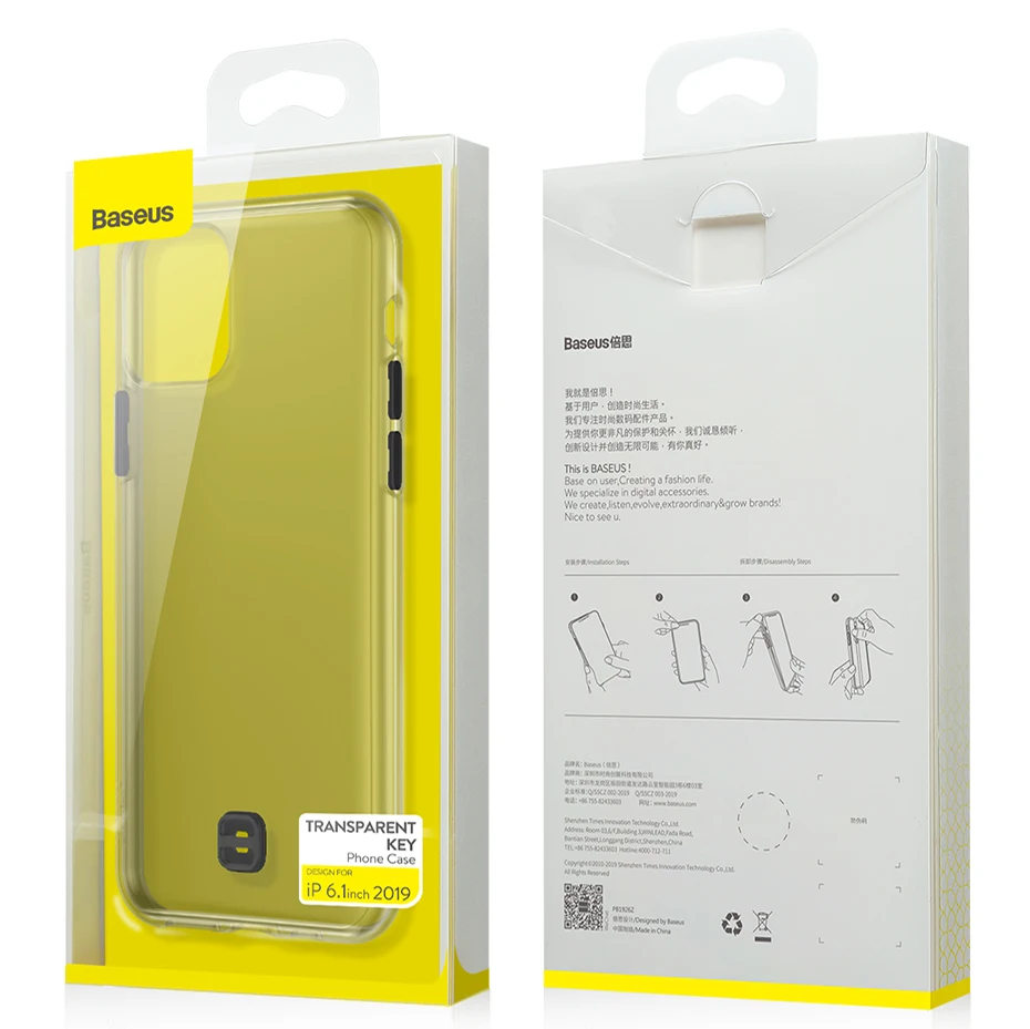 Чехол для телефона Baseus для iPhone 11 Pro Max Xs X, чехол с ремешком, защита от падения, прозрачная защитная задняя крышка для iPhone Xs Max X, Fundas