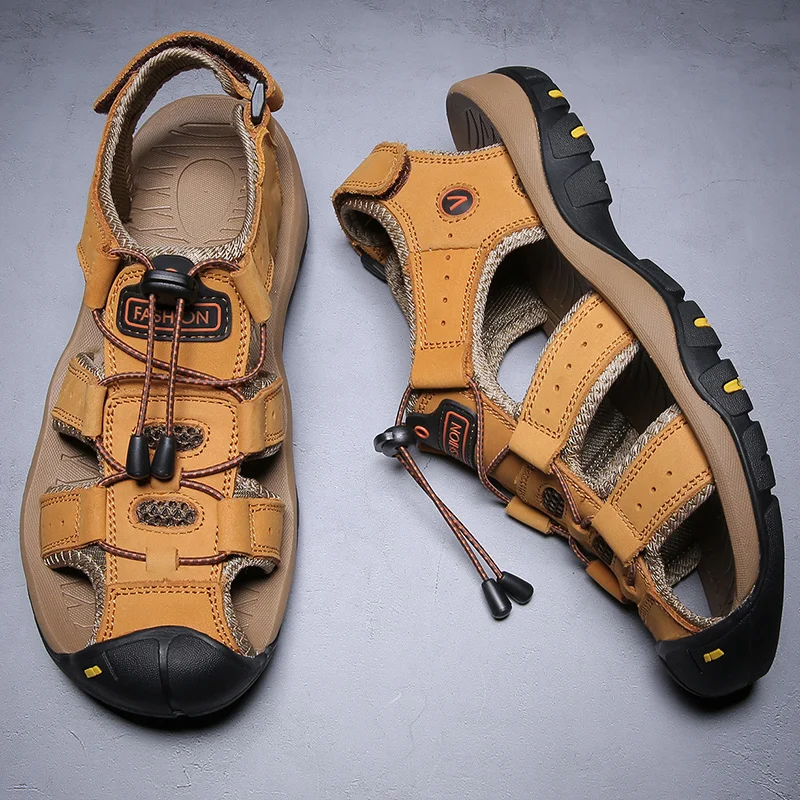 

I Summer Men's Breathable Sandals Women Beach Casual Shoes Thick Sole Closed Toe Aqua Shoes for Hiking Fishing