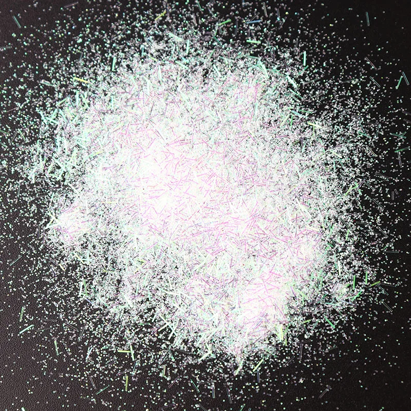 1 банка прозрачной белой серии для дизайна ногтей неоновый пигмент блестящий