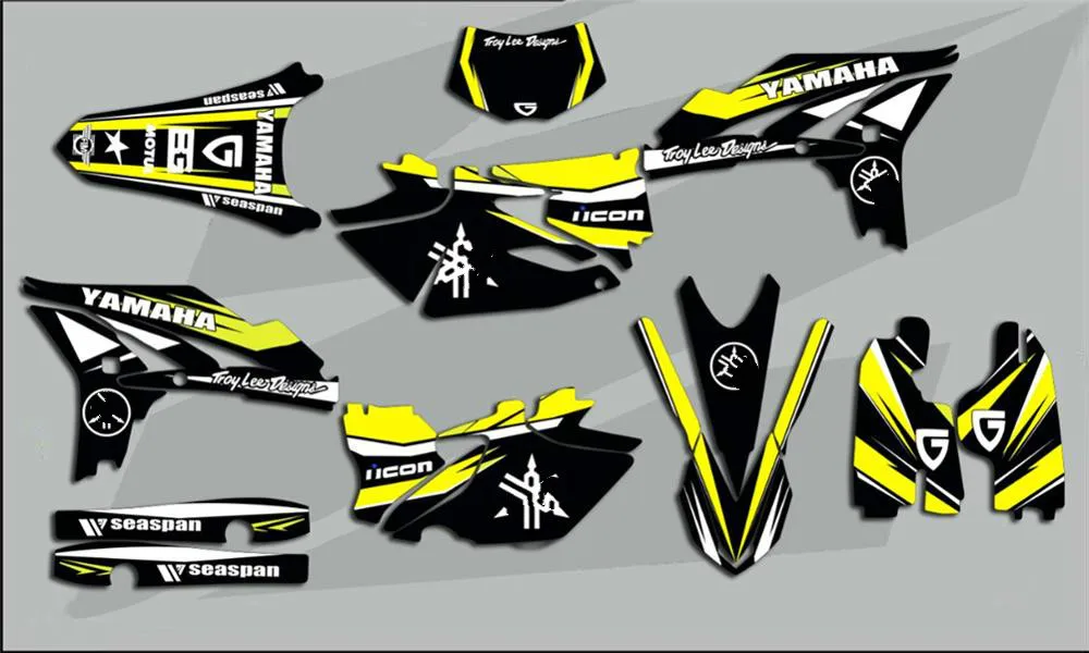 Новая командная графика фоны Наклейка для Yamaha WR450F WRF 450 2012- WRF450 WR 450F
