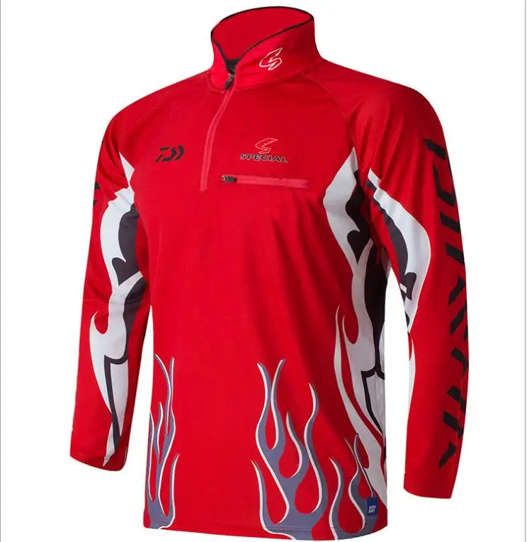 

New 2021 Brand Dawa Men Fishing Clothing UV Protection Moisture Wicking Breathable Fishing Clothes Long Sleeve Fishing Shirt
