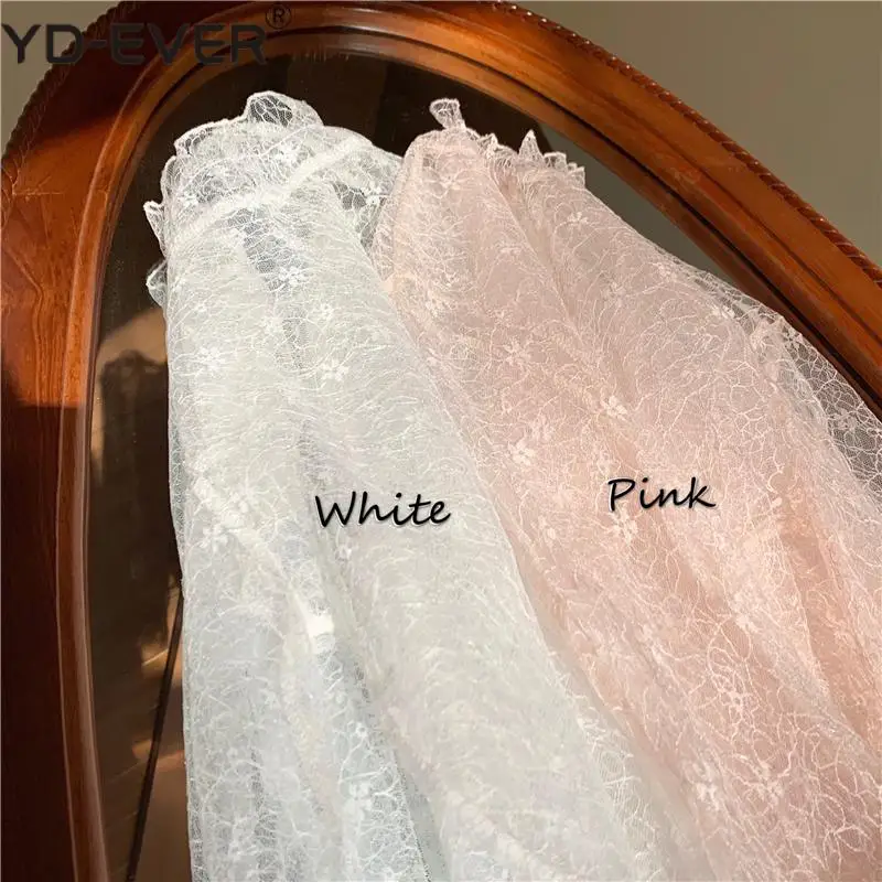 Женская кружевная водолазка повседневный пуловер с расклешенным рукавом