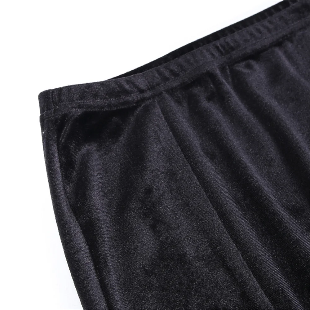 Женская длинная юбка в стиле Харадзюку облегающая Однотонная готическом с