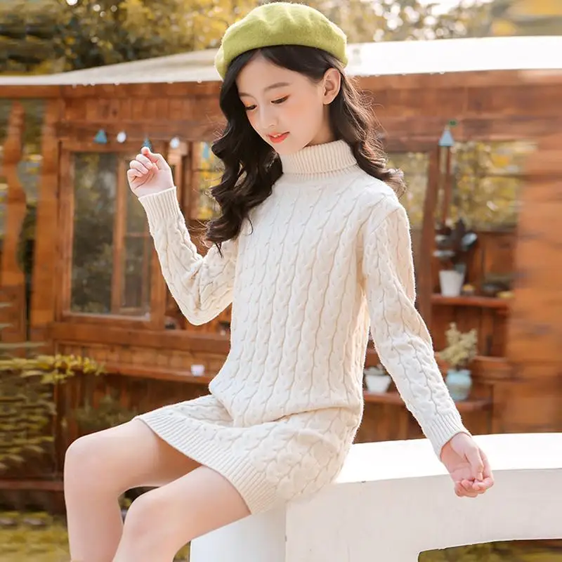 Новинка 2020 года сезон осень-зима детское трикотажное платье для девочек детская