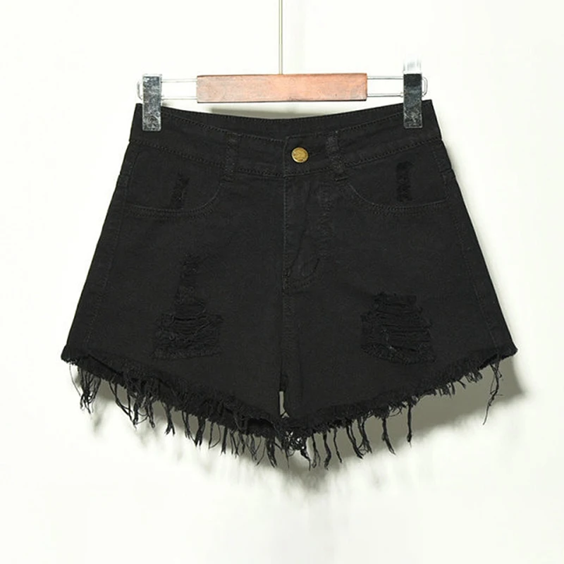 

2021 New Arrival Summer Casual Summer Denim Women Shorts High Waist Fur-lined Leg-openings Plus Sizes S-XXXXXXL Sexy Short Jeans
