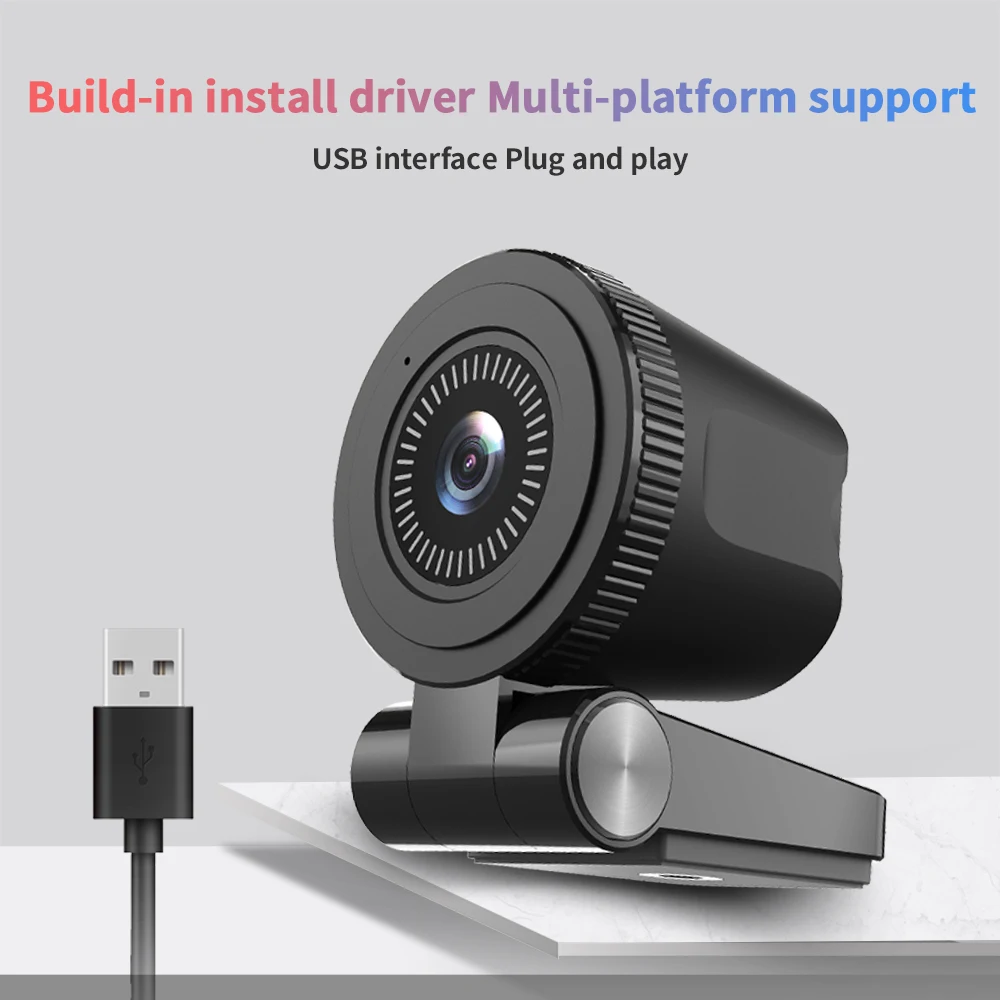 

TISHRIC C180 Autofocus 4K Webcam Web Cam Web Camera With Built-in Microphone Usb Camera For Computer PC Video Conference