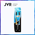 Бамбуковая зубная щетка JVR 2 шт., Ультрамягкая зубная щетка, средство для чистки языка, черная головка с противоскользящим держателем, зубная щетка для телефона