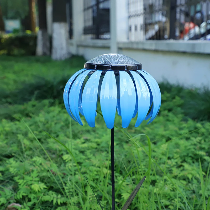 

Flower Lawn Lamp Outdoor Garden Lighting Solar Lawn Lamp Garden Ground Plug Warm Light Lamp Hug