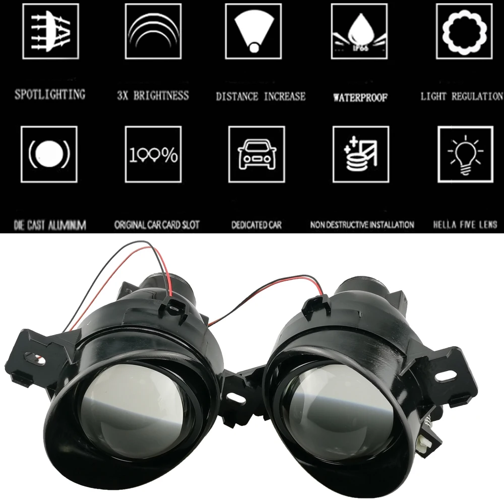 Ксеносветодиодный светодиодные лампы 35 Вт H11 6000K супер яркие линзы