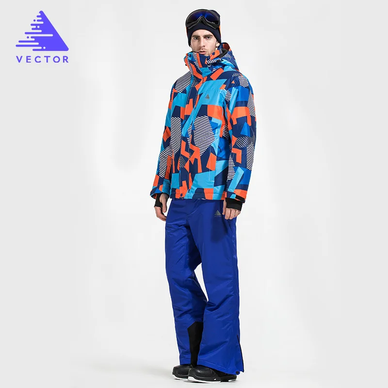 Водонепроницаемая термальная лыжная куртка + штаны для сноуборда 2020 мужской