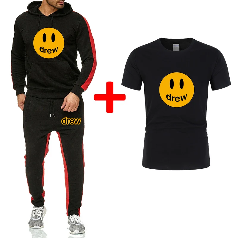 Модная толстовка с капюшоном для Джастина Бибера Drew House Smiley женская и Мужская
