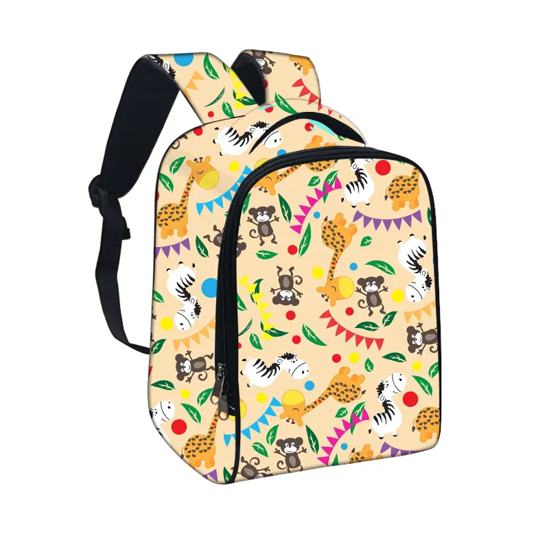 Детский рюкзак с мультипликационным животным, милый школьный ранец с принтом динозавра, маленькая сумка для книг с рисунком животного, пода...