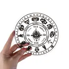 Акриловая маятниковая доска со звездами, солнцем, Луной для гадания, сообщениями, ломтиками, деревянная карвенная основа, металлическое украшение алтаря, 1 шт.