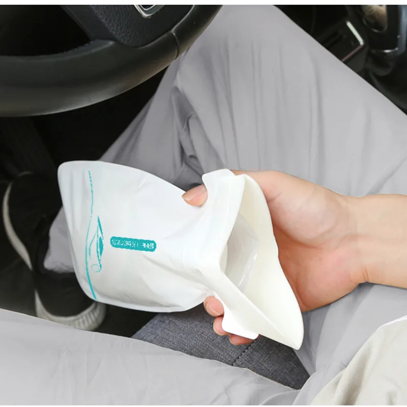

4PCS Car Portable Urinal Travel Urine Bag Male and Female Urine Collection Bag Emergency Urine Bag