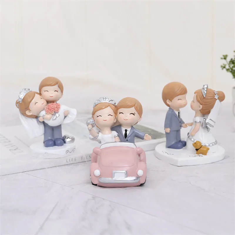 Полимерная фигурка для пары романтика день рождения торт Топпер украшение