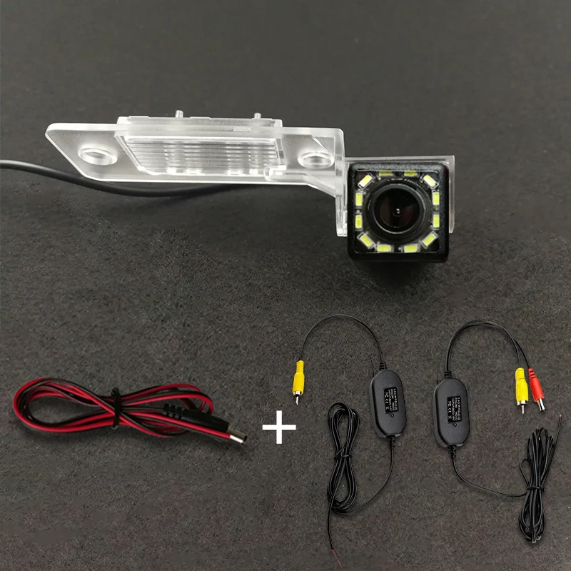 HD Беспроводная Автомобильная CCD задняя камера рыбий глаз 8 12 led динамическое