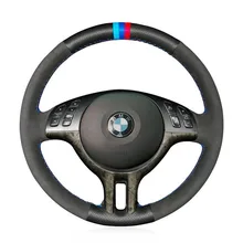 Чехол на руль из перфорированной кожи для BMW E39 E46 2000 2005/X5 E53 2000 2001