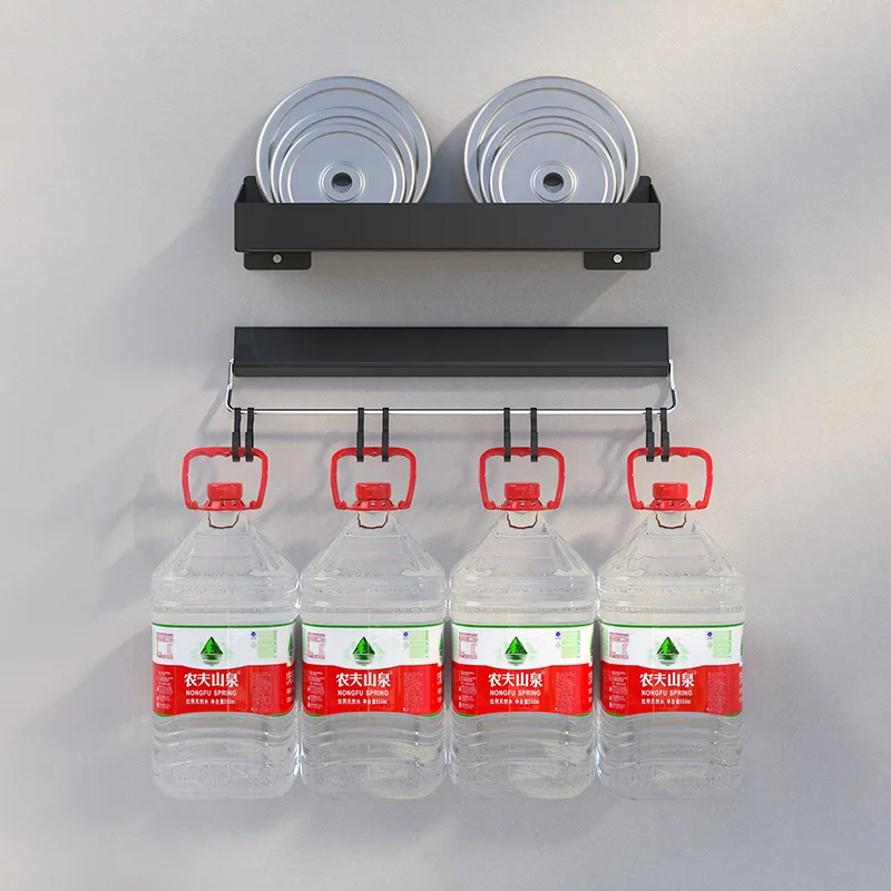 Новый настенный кухонный стеллаж из нержавеющей стали черного цвета для сушки