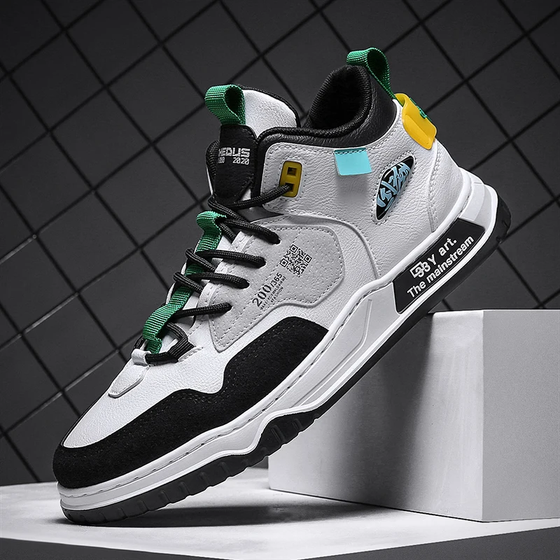 

Fall/winter fashion men's casual shoes sports men's shoes wear-resistant non-slip sweat-absorbent high-top shoes deodorant shoes