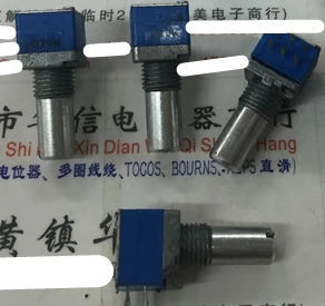 5 шт./лот специальный RK097G герметичный двойной потенциометр B20K ручка 15 мм длинный