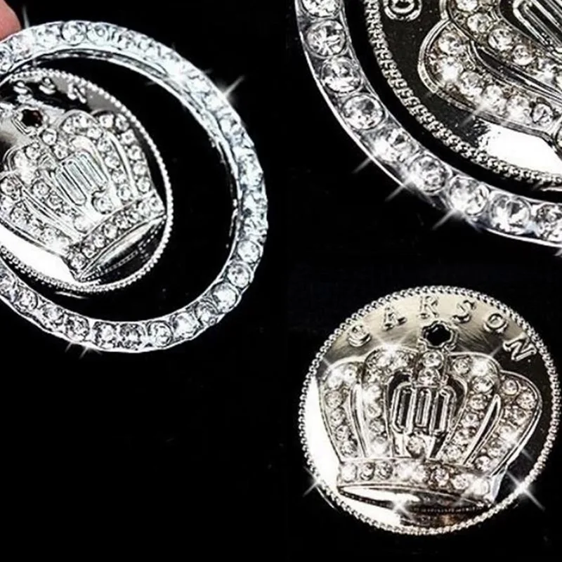 Кристалл горного хрусталя один ключ двигателя зажигание кнопочный декоративный автомобильный Декор Автомобиль старт остановка двигателя ключ зажигания кольцо