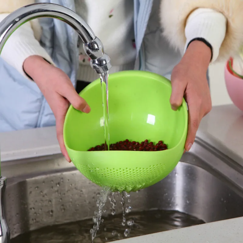 food grade plastic rice beans peas washing filter strainer basket sieve drainer cleaning gadget kitchen accessories free global shipping
