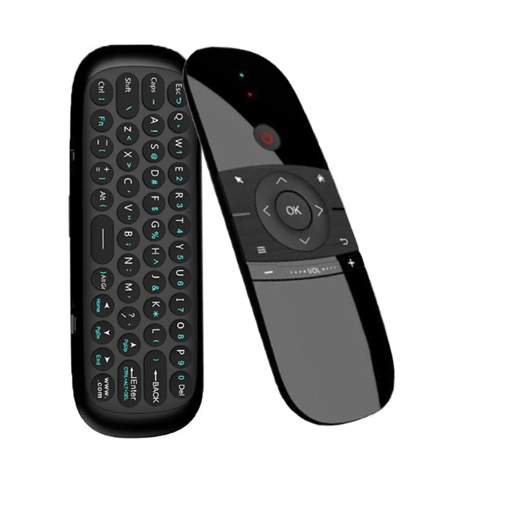 Горячая W1 Fly Air mouse беспроводная клавиатура мышь 2,4G перезаряжаемый мини пульт дистанционного управления для Smart Android Tv Box Мини ПК