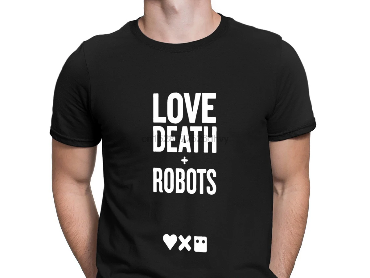 Love Death And Robot T Shirt Short Sleeve Designing Casual Summer Kawaii Sunlight Basic Solid Funny t-Shirt |