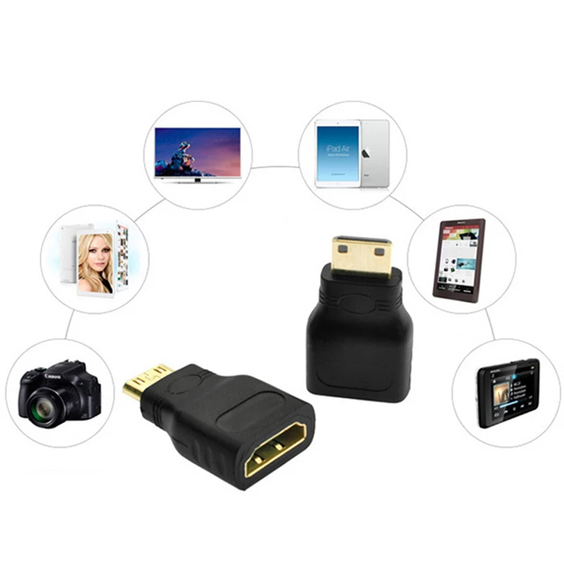 Felkin Mini HDMI-совместимый с HDMI-адаптер позолоченный 1 4 3D удлинитель 1080P конвертер для
