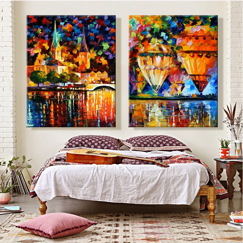 

paint by number art painting by numbers Nightscape Abstracts personality fashion Handmade Filling and coloring Originality gift