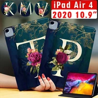tablet case for apple ipad air 4 2020 10 9 inch new soft shell pu leather stand cases free stylus