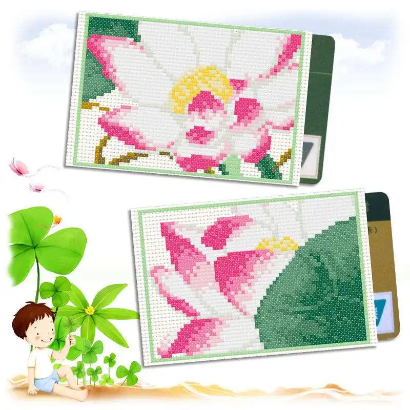 

CS8036 Bank Card Protection Sleeve Bus Card Cover Craft Cross Stitch Needlework Embroidery Counted Cross-Stitching Kit