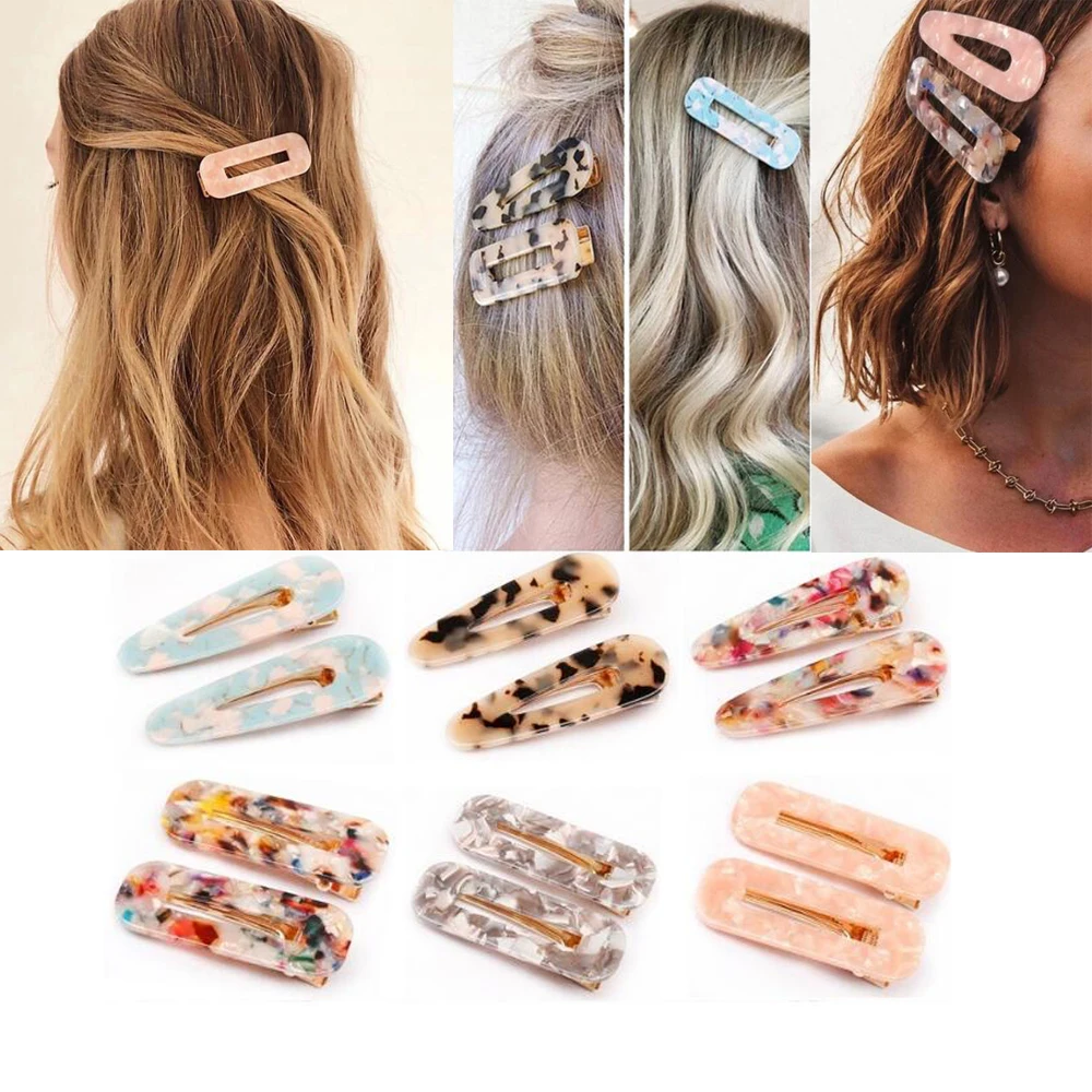 Заколки для волос в японском стиле девочек форме капли воды заколки с
