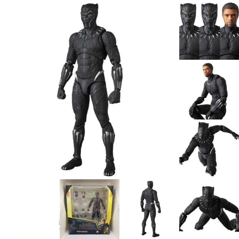 16 см Новый Фильм Мстители эндшпиль 4 Infinity War Mafex 091 Черная пантера ПВХ фигурка