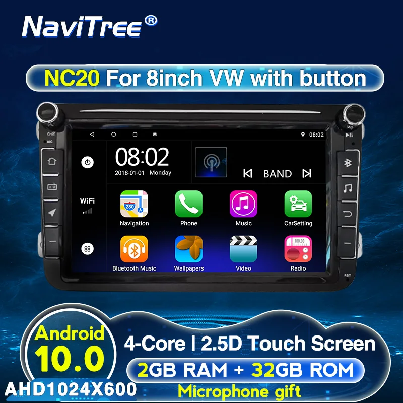 Для Altea Leon Фольксваген Толедо Passat b6 B7 POLO golf Android 2G + 32G автомобильный Bluetooth сенсорный