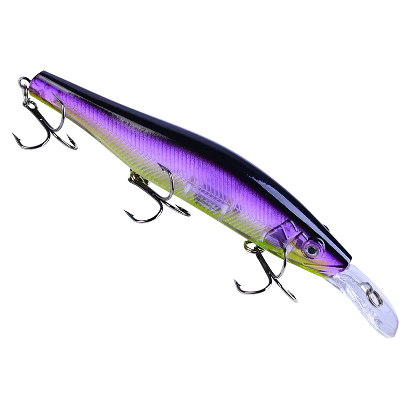 Minnow приманки для ловли рыбы лазерный жесткая искусственная приманка 3D глаз