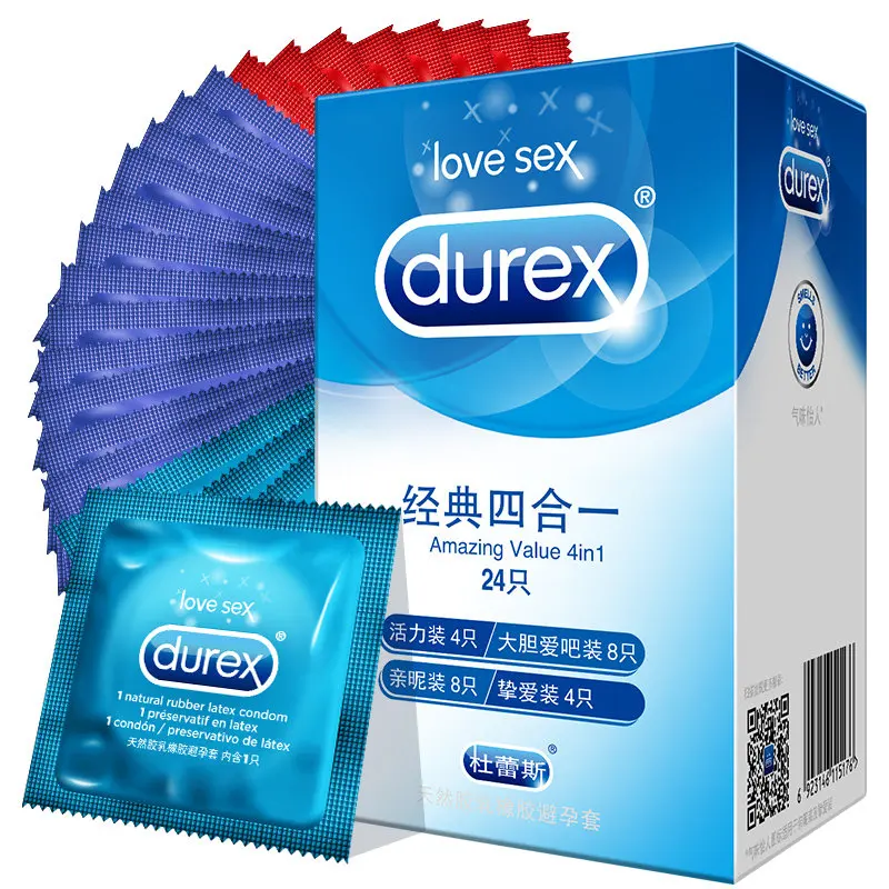 Презервативы Durex 4 типа удивительная значение натуральный латекс смазкой для