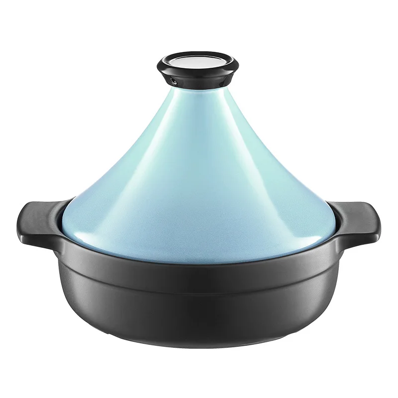 Morocco Tajine горячий горшок керамическая кастрюля Бытовая высокая термостойкость тагин японский тагин рагу суп керамическая сковорода 21 см - Цвет: 2
