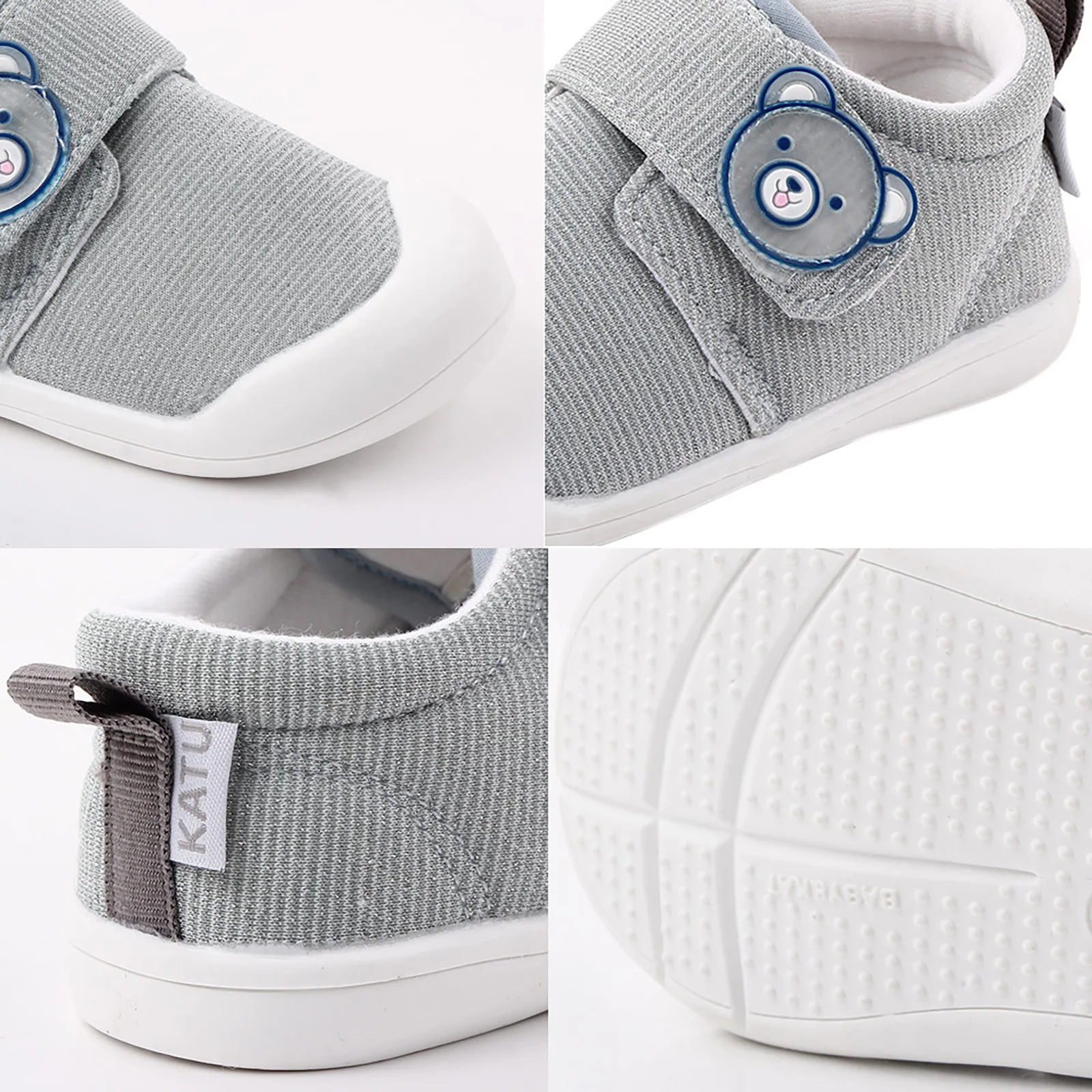 

Baby Shoes Prewalkers Cartoon Bear Toddlers First Steps Non-Slip Shoes Pour Nouveaux ns Daily Outside Soft Bottom Antiskid Shoe