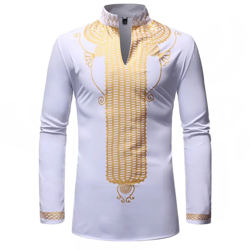 african clothes for men dashiki fabric mens t-shirt white pattern print bazin riche clothing africa dresses man top tee shirt |