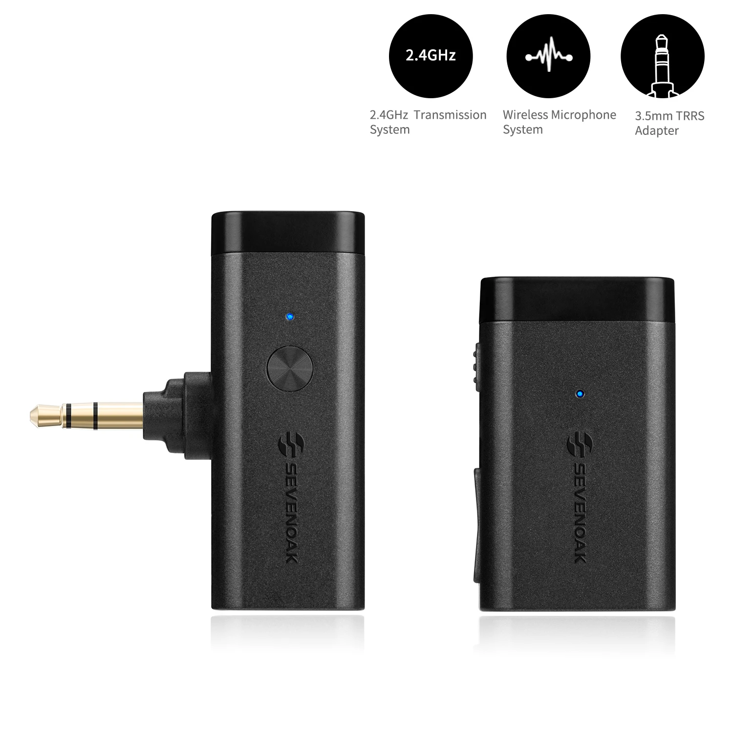 Беспроводная микрофонная система Sevenoak SKM-W1 ultracomactor 2 4 ГГц со смартфонами для