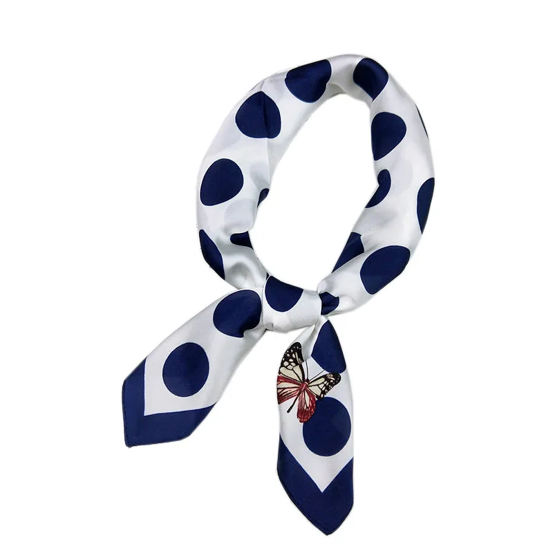 Модный женский шарф роскошный брендовый хиджаб с принтом в виде бабочек и