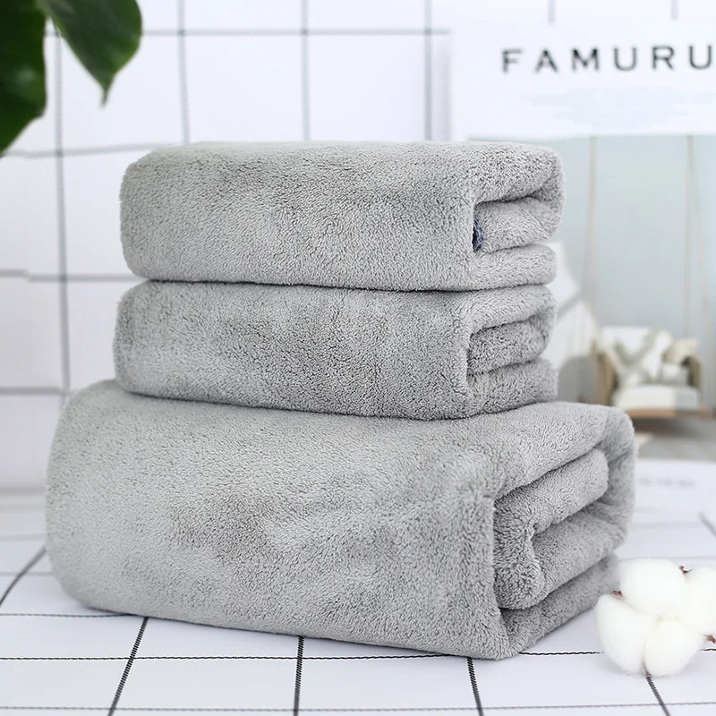 2 шт./компл. коралловый флис мягкое водопоглощающее полотенце для лица набор дома