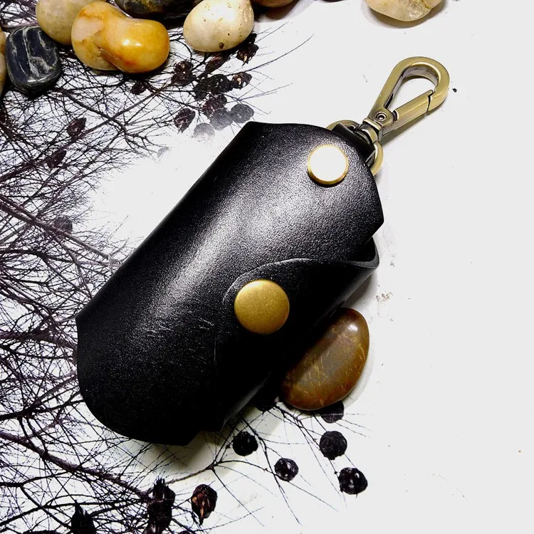 Blongk чехол для автомобильных ключей на талии маленький органайзер из натуральной