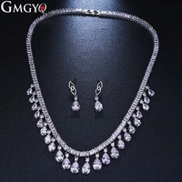 gmgyq fashion luxury jewerly sets for women necklace with pendant and earring jewelry sets wholesale lots bulk