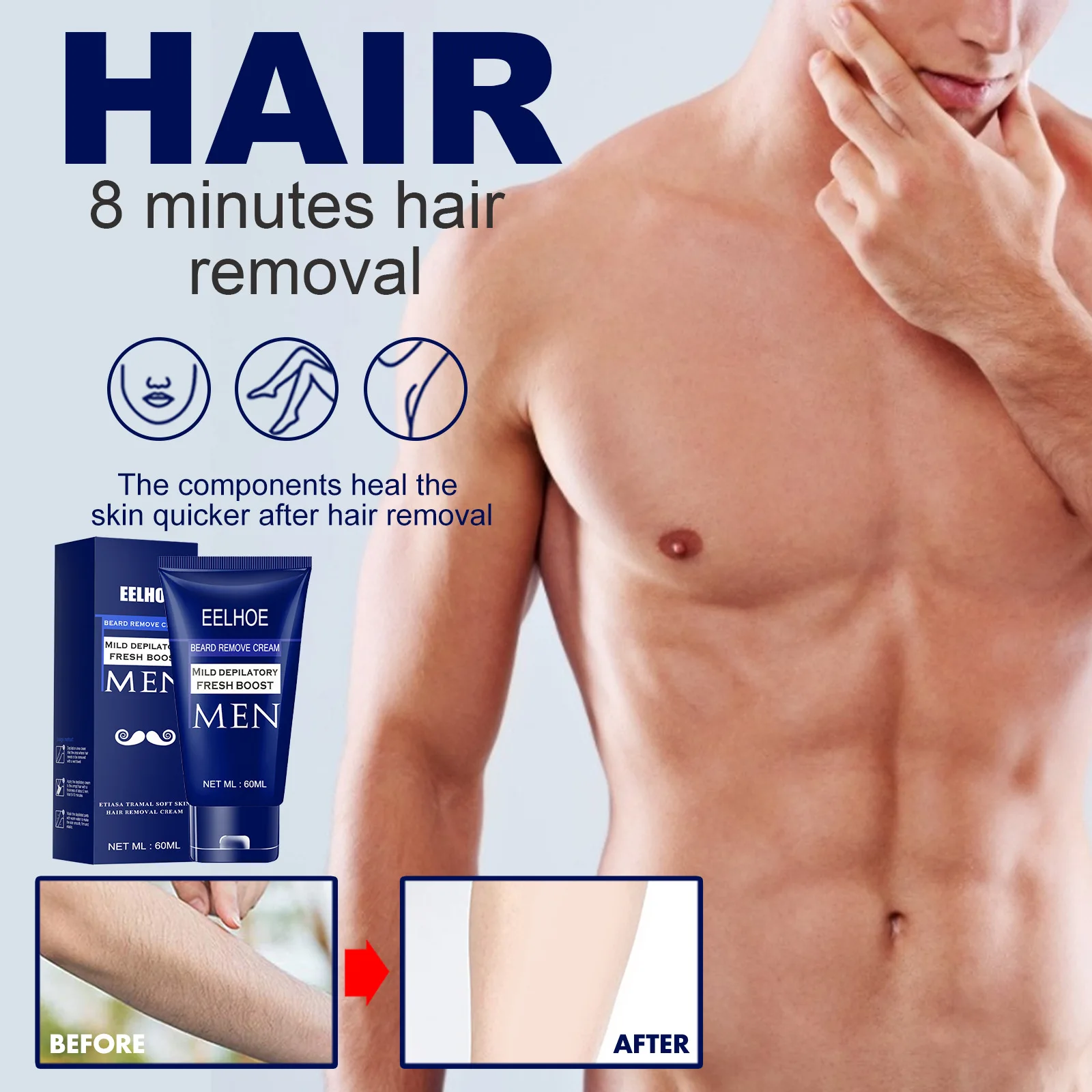 

Wax for depilation shaving and hair removal Painless Hair Removal Cream Woman Men Depilatory Body Care Bikini Face Hair Leg Arm