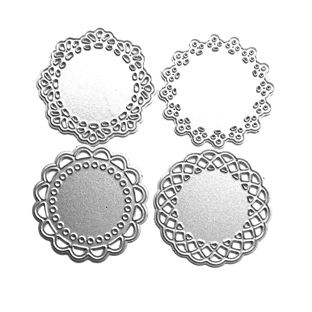 4 шт./компл. режущие штампы для карт круглый трафарет фотоальбом тиснение бумаги