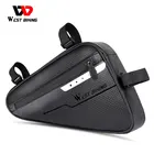 Сумка велосипедная, водонепроницаемая, треугольная, для горного велосипеда, WEST BIKING
